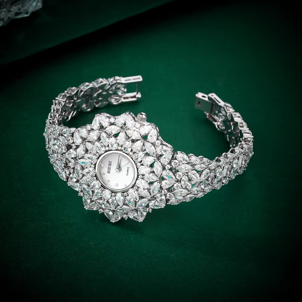 Rumi Luxe 016437 Women's Cubic Zircon Bracelet Watch